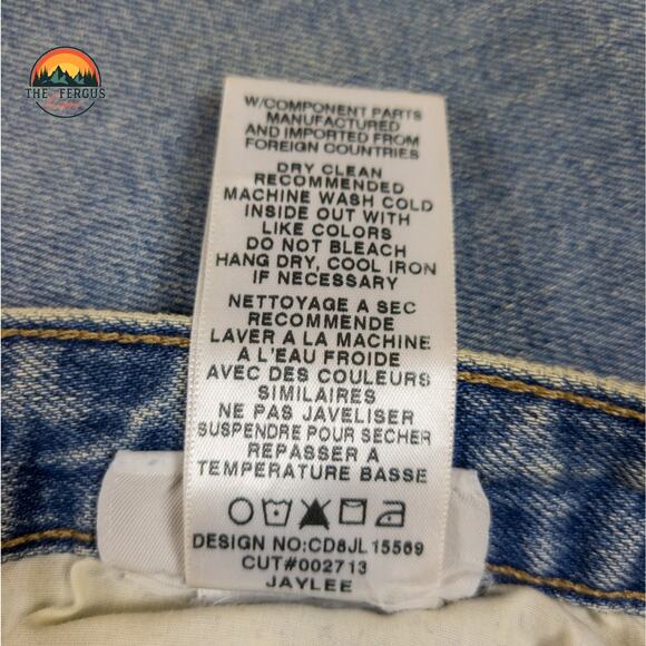 Taylor Hill Joes Jeans Med Wash Distressed High Rise Straight Women Size W27 - Picture 11 of 16